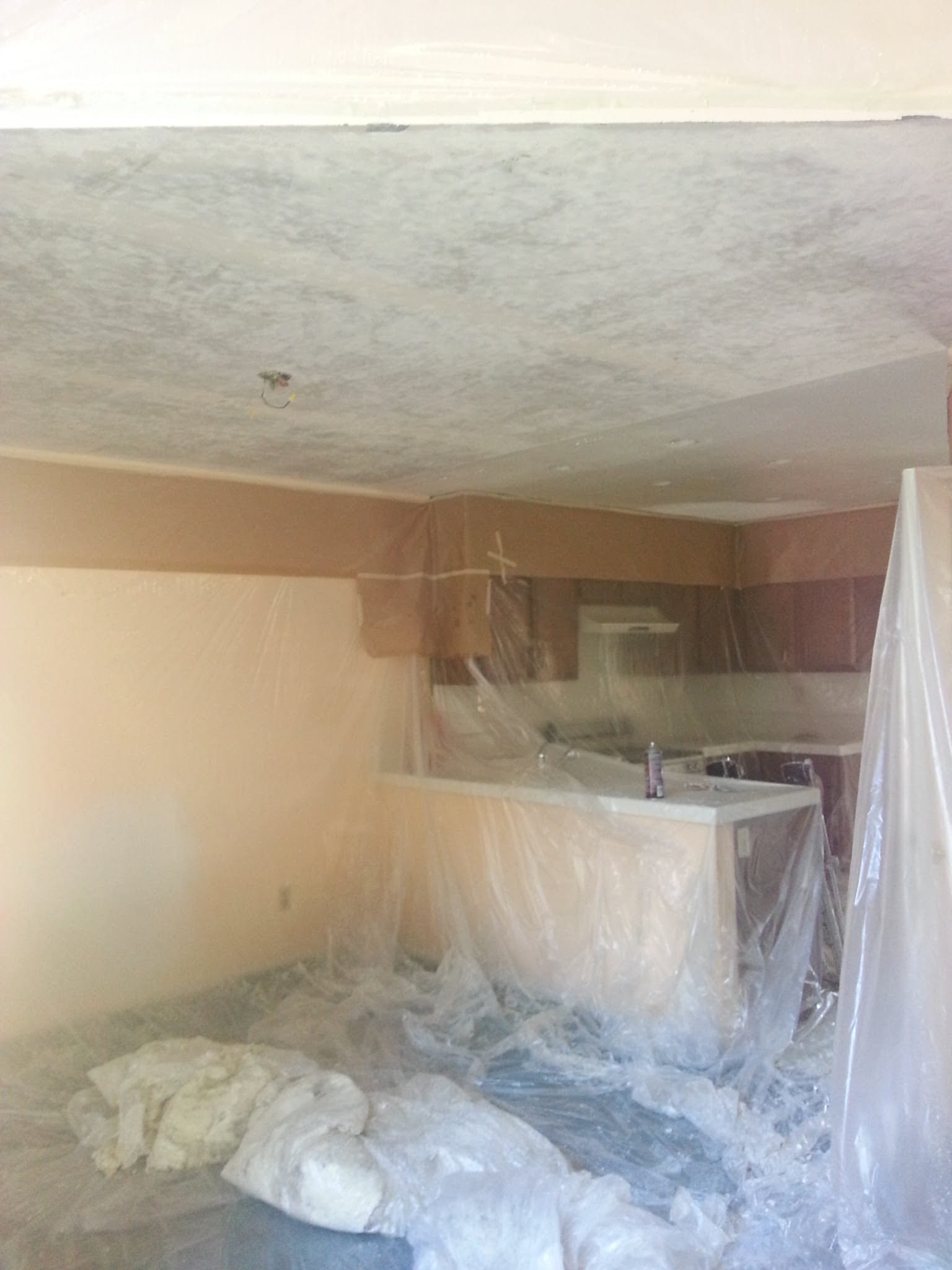 Acoustic ceiling removal